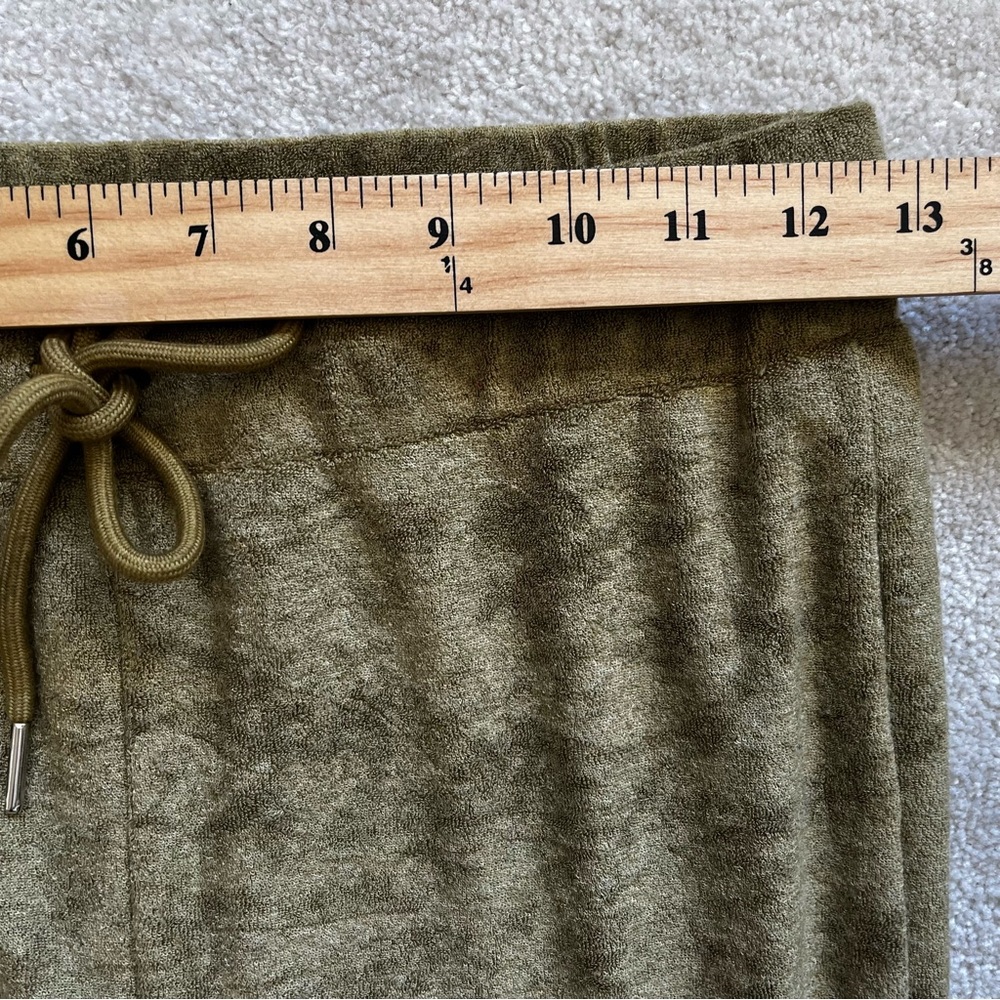 PRETTY GARBAGE Olive Two-Way Zip Velour Track Suit Size Small Dolls Kill - Picture 8 of 13